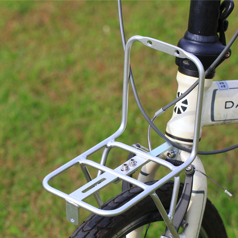 Cargo Rack Aluminum - Opvouwbare mountainbike voordrager Aluminiumlegering Stevig Duurzaam