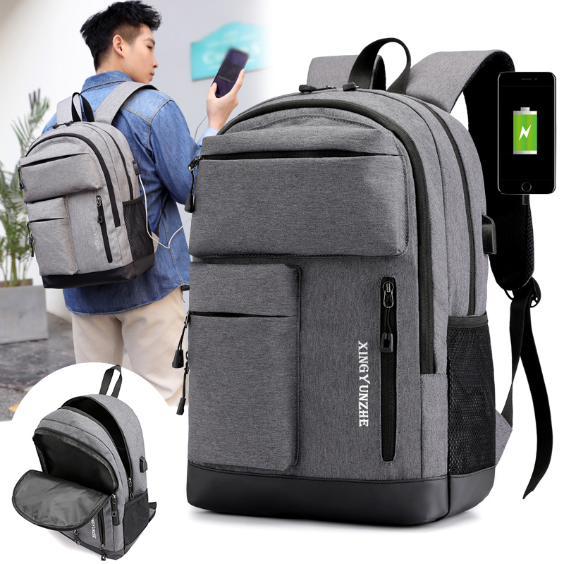 Cycling Commuter Backpack Laptop - Mannen Vrouwen USB-oplaadrugzak Wandelen Kamperen Fietsen