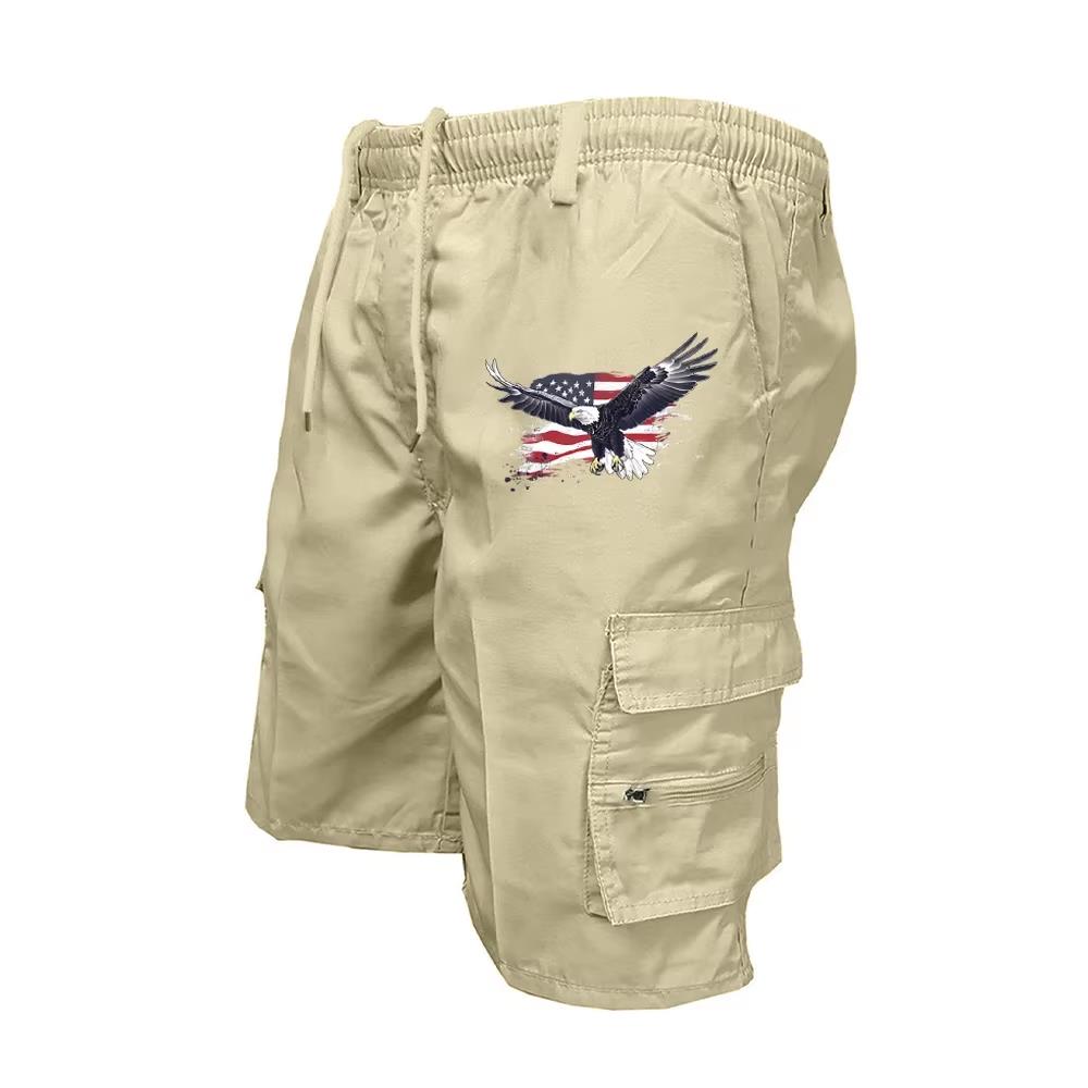 Cycling To Work - 2026 Heren Cargo Shorts Elastische taille