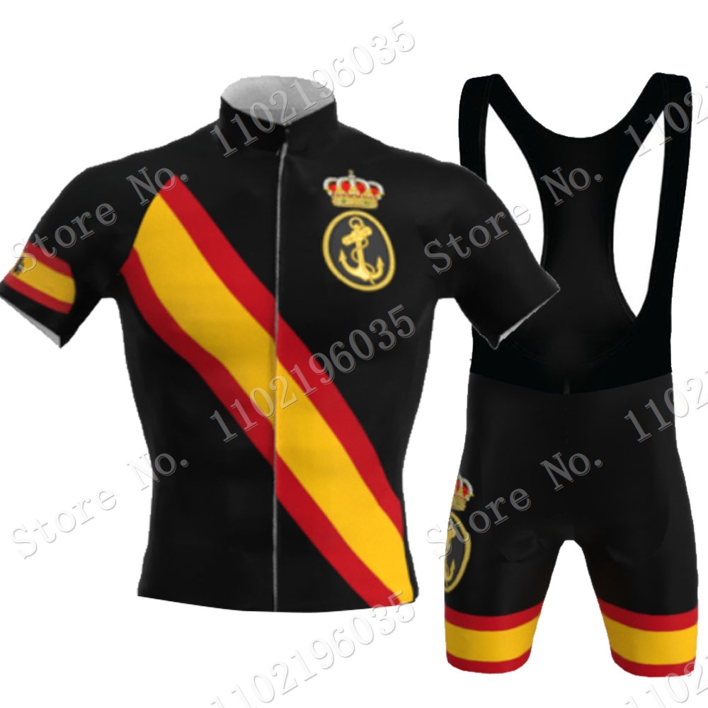 Cycling Commute Shorts - Zwarte Armada Espana 2023 Wielertrui Set