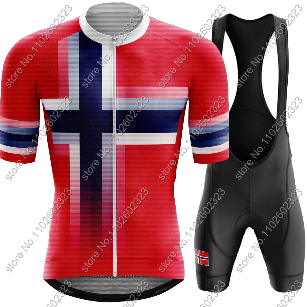 Cycling Commute Shorts - 2024 Norway Fietsshirt Nationale Team Set