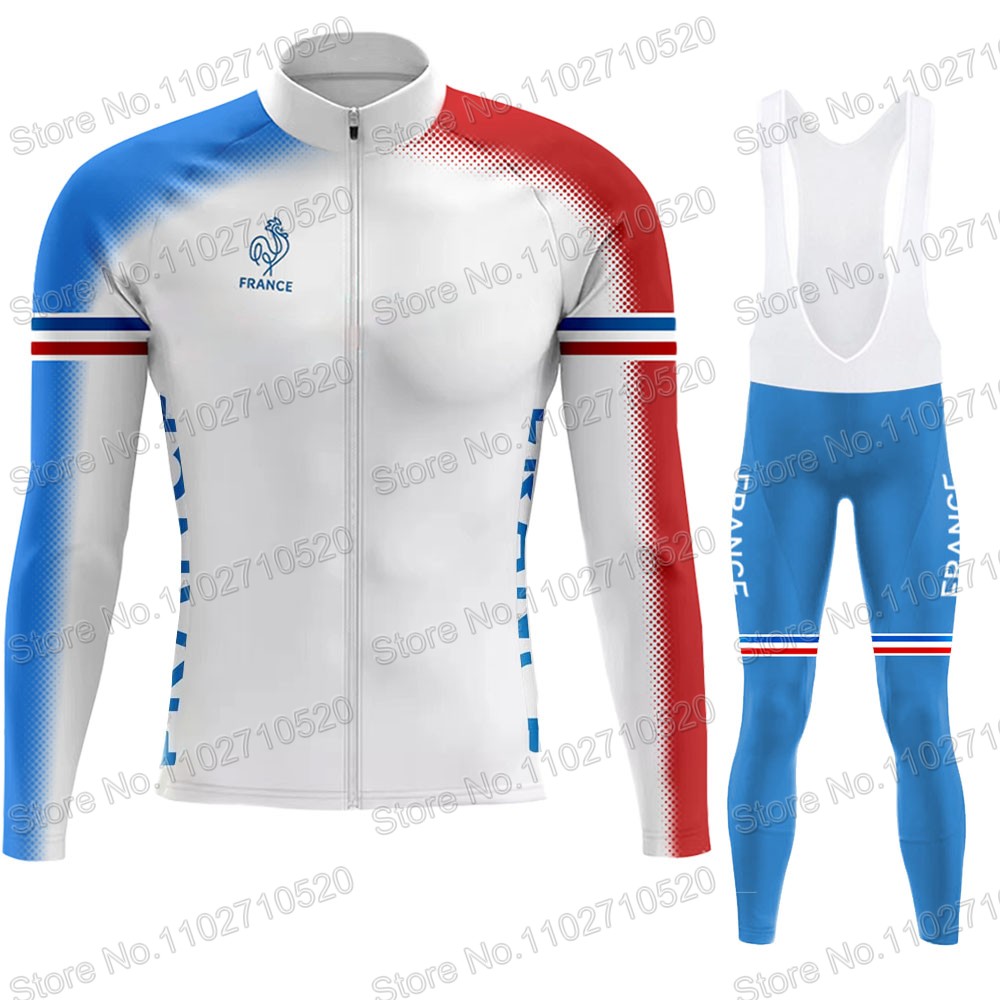 Cycling Commuter Clothing - Frankrijk Nationaal Team 2025 Wielertrui Set