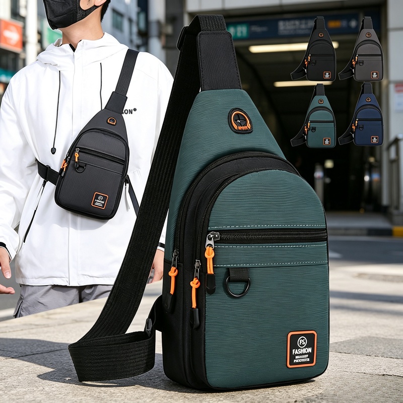 Cycling Commuter Backpack - Waterdichte sport-crossbody-borsttas voor heren, vrije tijd,