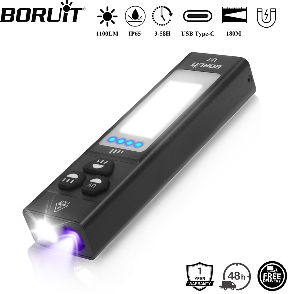 BORUiT U7 UV LED EDC Zaklamp 1 - Cycling To Work recensie en prijs