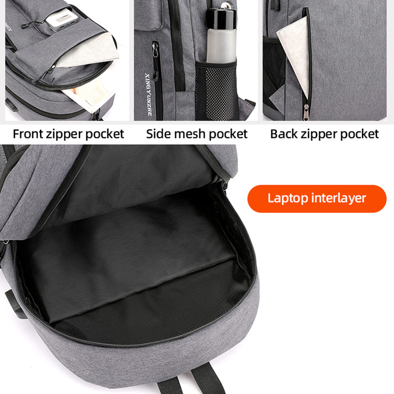 Mannen Vrouwen USB-oplaadrugza - Cycling Commuter Backpack Laptop recensie en prijs
