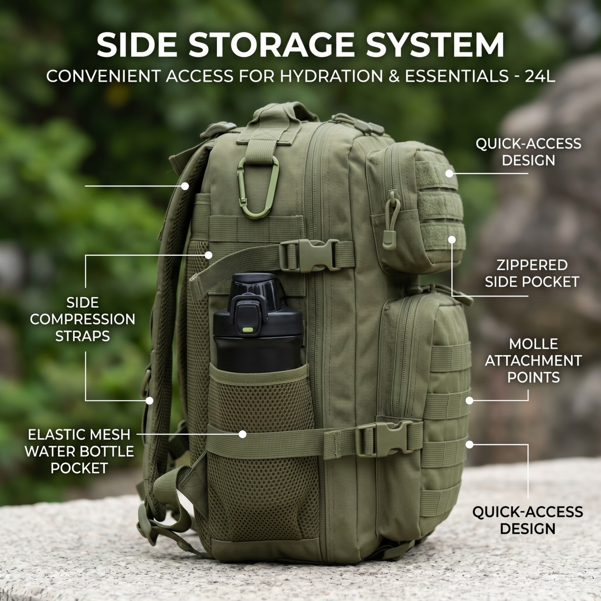 24L Molle Tactische Rugzak voo - Cycling Commute Distance recensie en prijs
