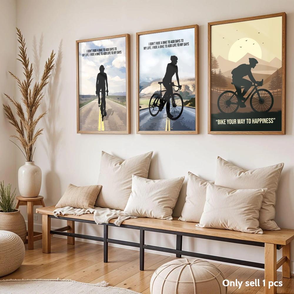 Fietsmotivatie Quote Art Poste - Cycling Quote recensie en prijs