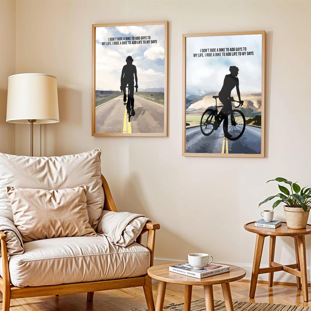 Fietsmotivatie Quote Art Poste - Cycling Quote recensie en prijs