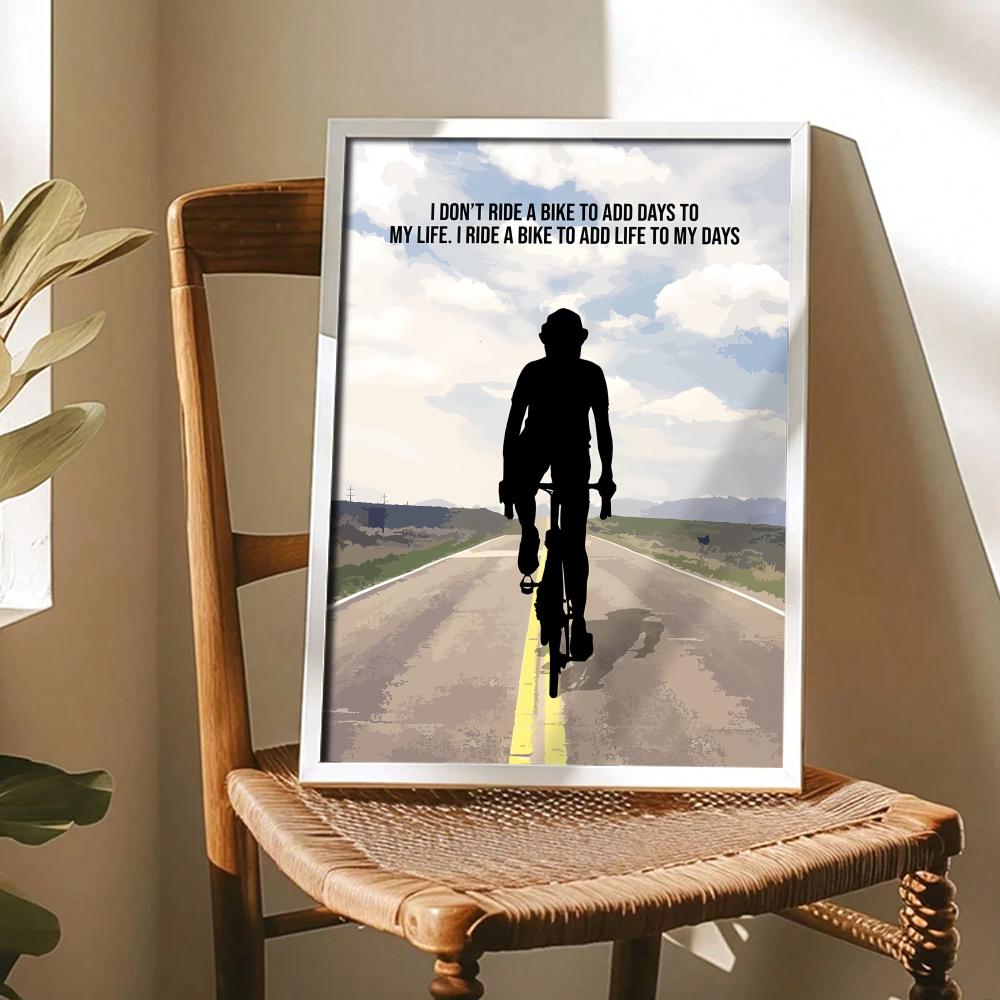 Fietsmotivatie Quote Art Poste - Cycling Quote recensie en prijs