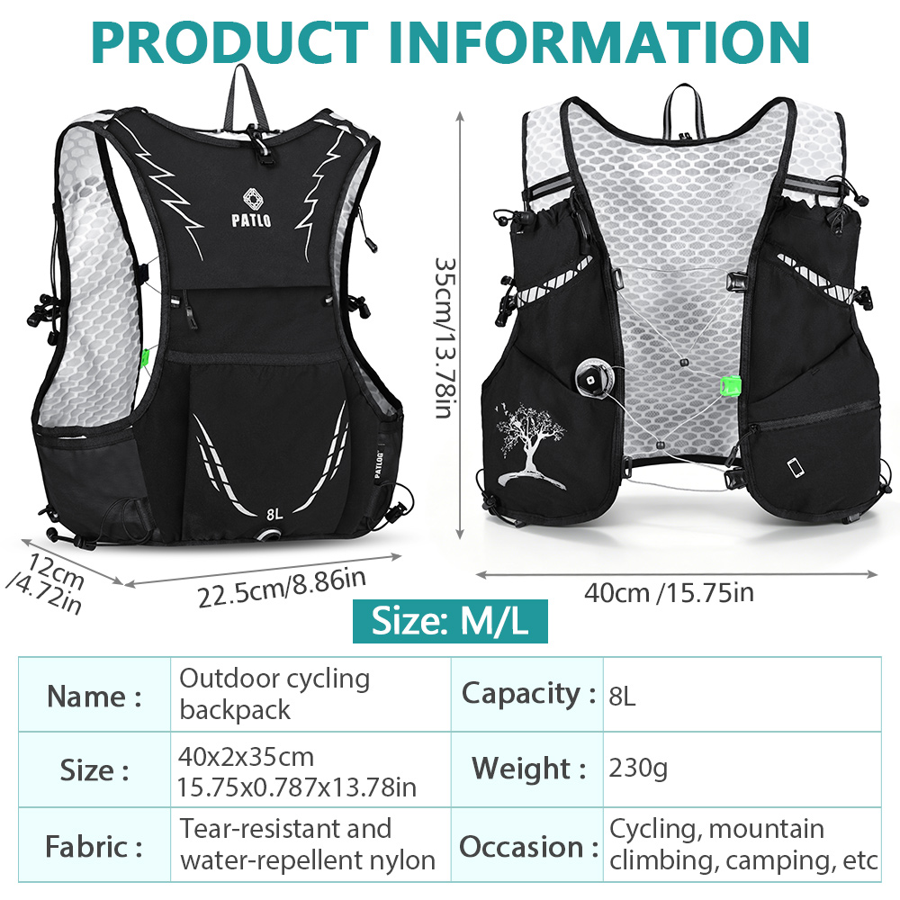 NEWBOLER 8L Outdoor Trail Runn - Cycling Commuter Backpack recensie en prijs